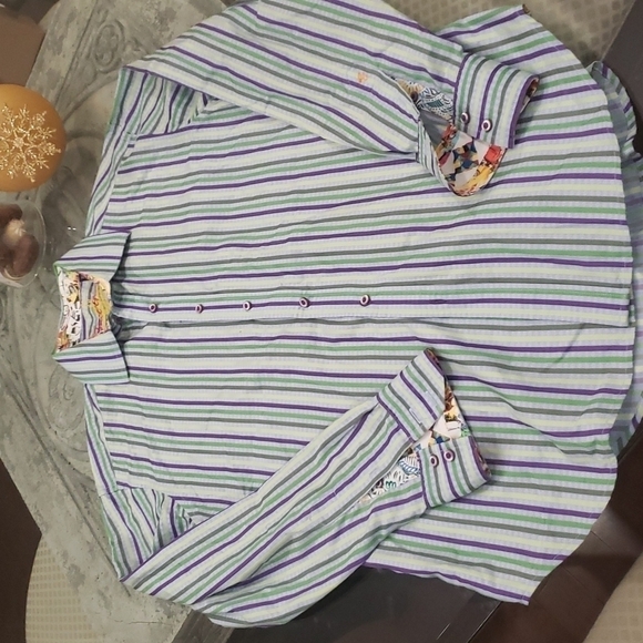 ROBERT GRAHAM LONG SLEEVE COLAR DRESS SHIRT - Picture 7 of 8